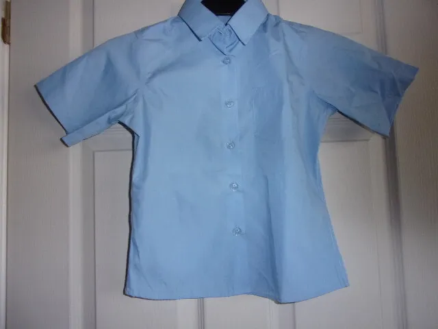 Girls Nwot Blue School Blouse Age 6 Years From Tu