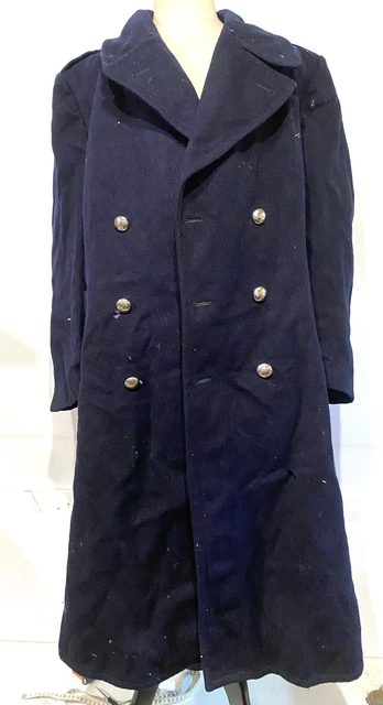 Veste Marine Finlandaise M19 – Vintage Années 1920 – Manteau Marin Faon – Taille Grande