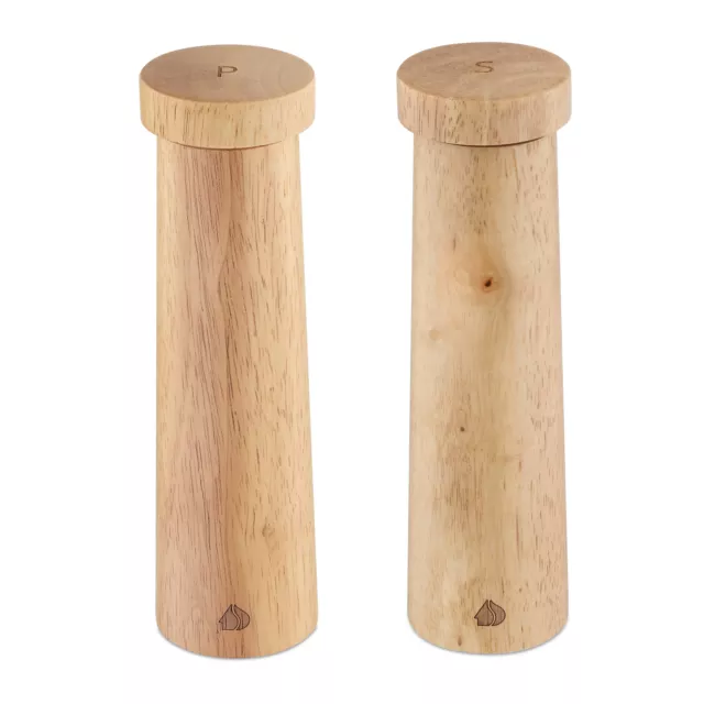 Macinapepe manuale in legno - macine in acciaio - Altezza 21 cm 