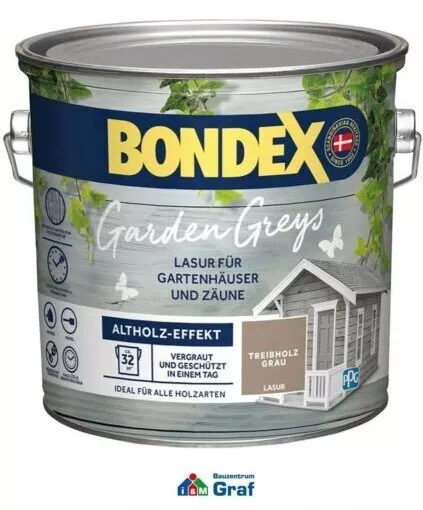 Bondex Garden Greys Esmalte para Altholz-Effekt, Treibholz-Grau, 2,5L /# 873534