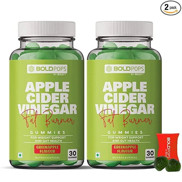 Boldfit Apfelessig Gummies Für Energie 30 Gummies Jedem Pack 2