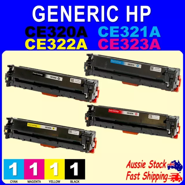 4x Compatible CE320A CE321A CE322A CE323A for Laserjet CM1415,CM1525,CP1525nw