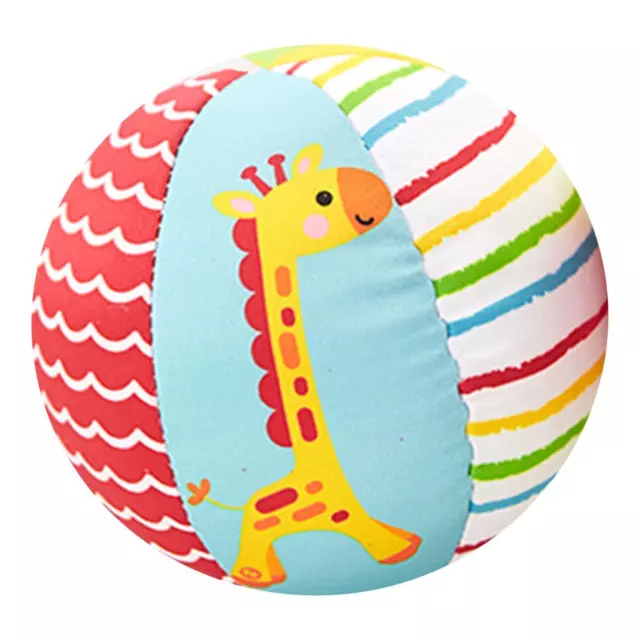 Fabric Ball Stuffed Plush Toy Soft Ball Educational Rattle Ball Colorful Plush