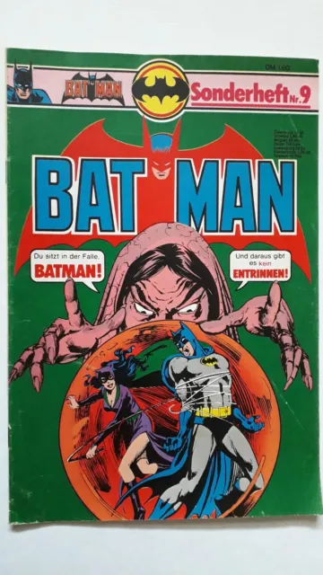 Batman Sonderheft Nr.9 von 1978 mit Sammelecke - Z1-2 ORIGINAL Ehapa Comicheft