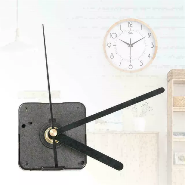 DIY Quartz Clock Movement / Mechanism. Silent Motor. Black Hands & Parts