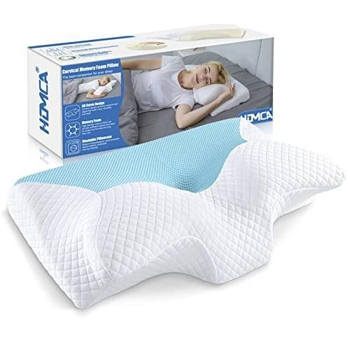 HOMCA Cervical Pillow Memory Foam Pillows - Contour Memory Foam Pillow for Neck