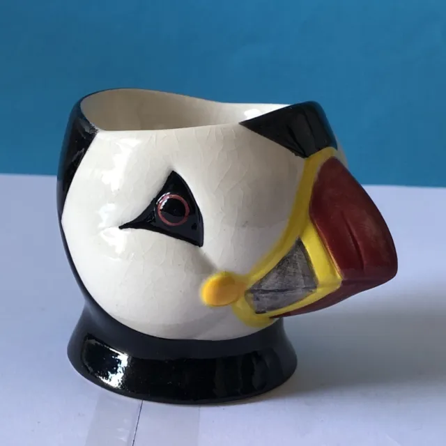 Quail Ceramics   Face Egg Cup  Puffin.