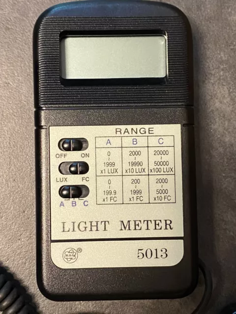 Lichtmeßgerät / Light Meter in Lux oder FC - inkl. Sensor TOP ! 3