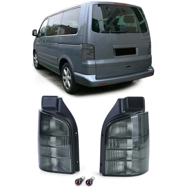 T4 Bus Rücklichter Ersatz Set Rückleuchten Heckleuchten Rot Smoke Klarglas 4-Türer Für VW Golf IV (1J1 Innenausstattung T4