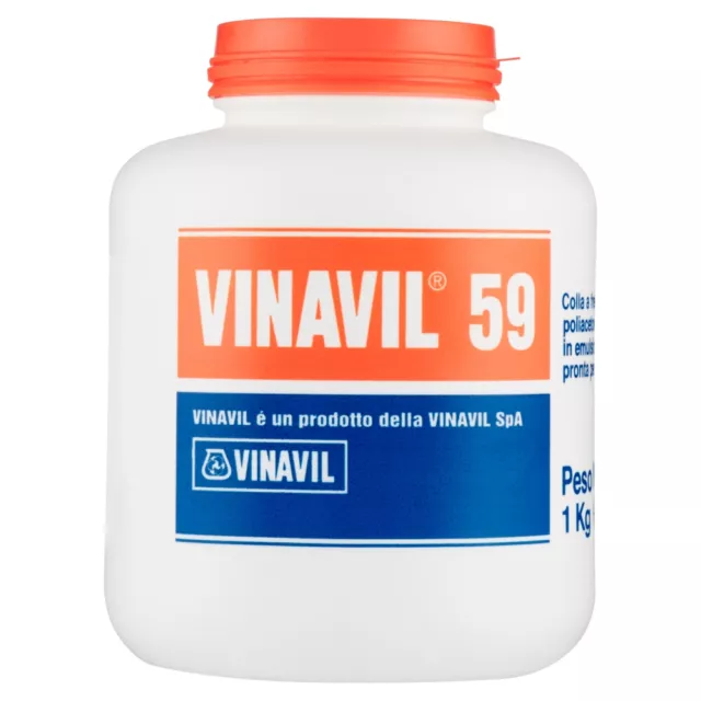 Colla vinilica a media viscosità barattolo 1 kg - D0646 Vinavil 59 Vinavil 2