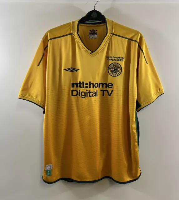 Celtic Champions Away Football Shirt 2002/03 Adults XXL Umbro E361