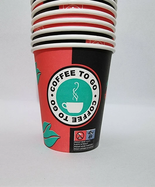 2000 Pappbecher 0,2 L Kaffeebecher Coffee To Go 200ml Kartonbecher Papbecher