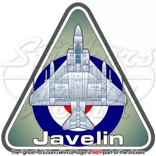 Gloster JAVELIN RAF Interceptor, Britische Royal AirForce Sticker, Aufkleber
