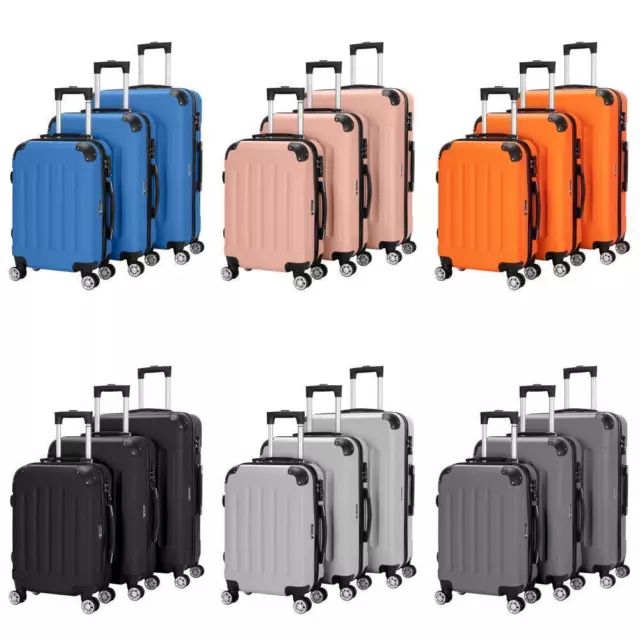 20 24 28" Luggage 3 Piece Set Suitcase Spinner Hardshell Lightweight TSA Lock
