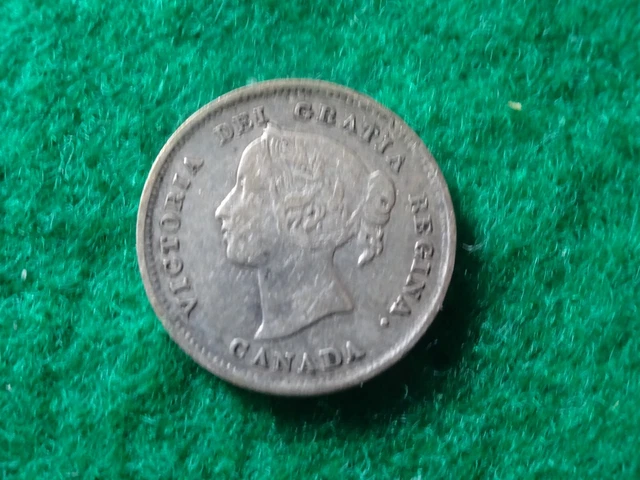 Canada 1891 5 Cents Silver Coin