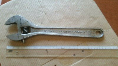 FACOM France clé à molette 10"   N° 113/100        HS à réparer ou échanger 