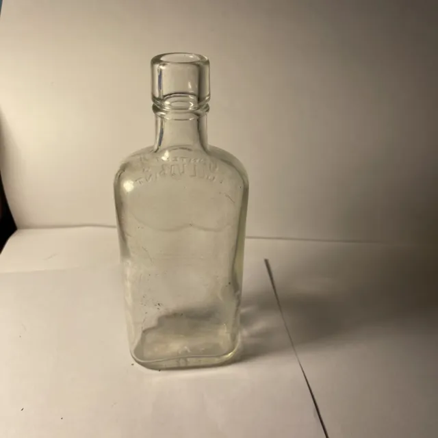 Antique Glass Flask HALF PINT