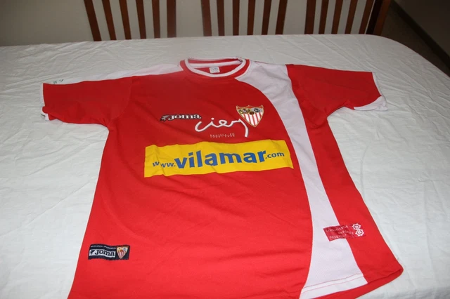 Camiseta Vintage Match Worn Pablo Alfaro Sevilla F.c Joma T
