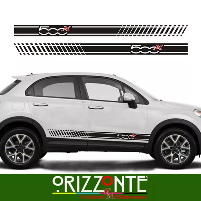 Fasce adesive Fiat 500 X FIANCATE DX SX adesivi laterali fiat 500 X stickers