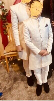 Tailored Ivory Wedding/nikah/walimah/Party Sherwani Suit-Indian/Pakistani