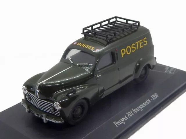 Peugeot 203 fourgonnette 1950 Postes UNIVERSAL HOBBIES/ATLAS