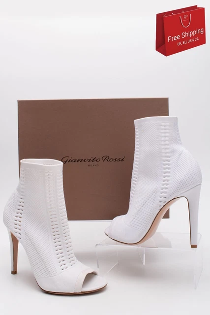 RRP€705 GIANVITO ROSSI Ankle Boots US9.5 UK6.5 EU39.5 Openwork Made in Italy RRP€705 GIANVITO ROSSI Ankle Boots US9.5 UK6.5 EU39.5 Openwork Made in Italy