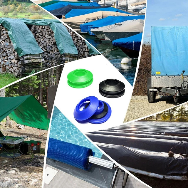 YEUX EN PLASTIQUE Faciles à Installer Sans Rayures 10/50 Pièces Bleu