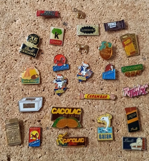 Pin's Poulain Logo Chocolat - Argent - Bon état