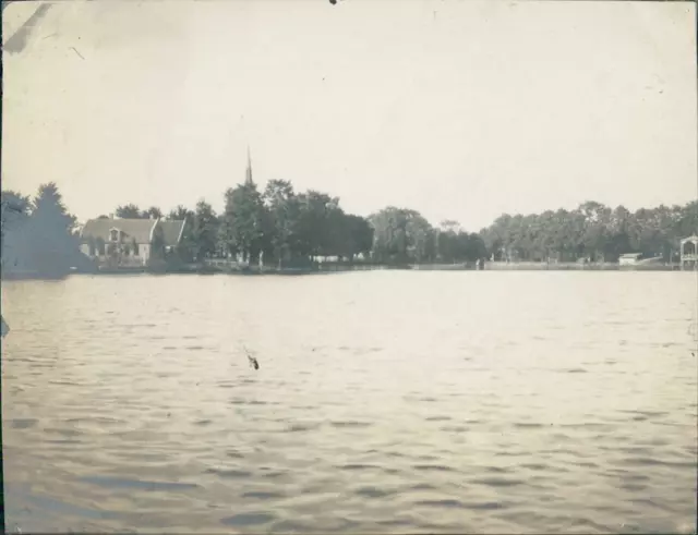 Hollande, Croisière de la "Belgica". L&#039;Île de Marken Vintage silver print.