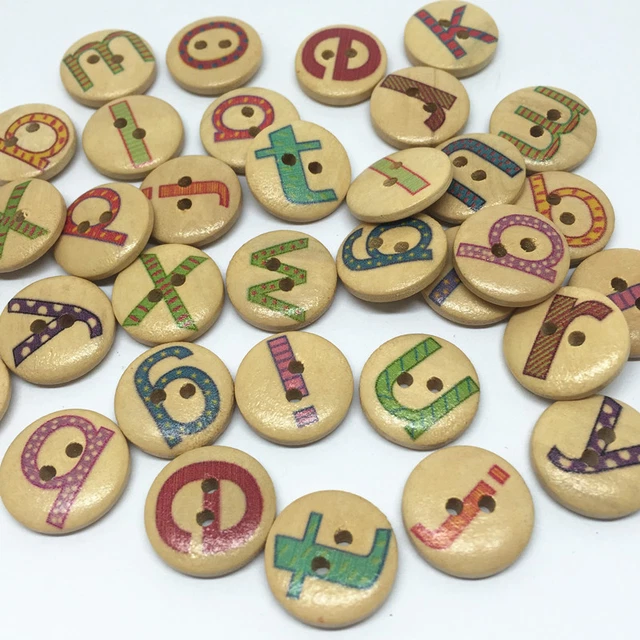 7 Boutons Coccinelle En Bois 2 Trous - 20 Mm - Pour Scrapbooking, Couture, Mercerie Créative