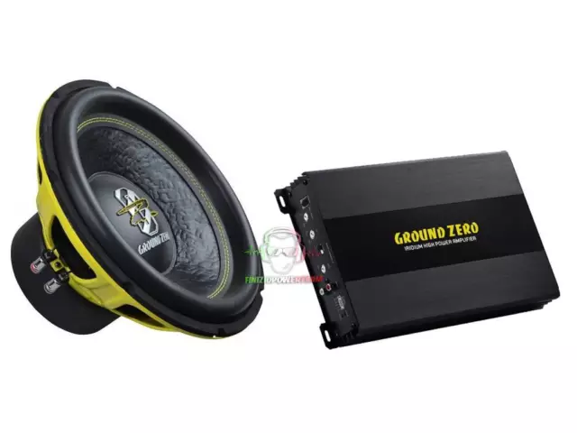 BassPack Ground Zero GZI Subwoofer da 30 + Amplificatore 1000 Watt