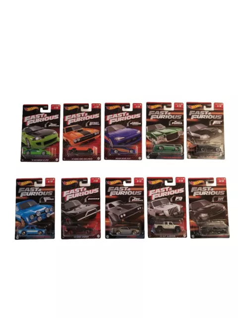 hot wheels fast furious 10 pack