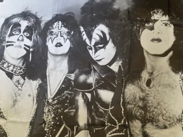 KISS UK Subway Ltd Ed Print B&W 40x60” MASSIVE  POSTER Life Size