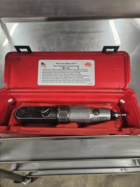 MAC Tools AR777 3/8 Drive Heavy Duty Air Ratchet Vintage Pneumatic Socket Wrench