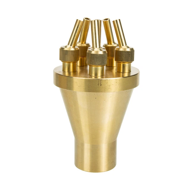 Fountain Nozzle Brass Water Spray Sprinkler Head Pond Sprayer Replacement