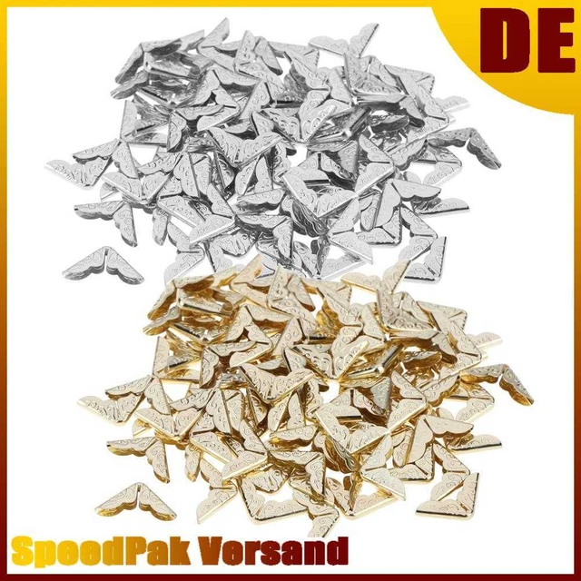 NEU Demiawaking 100 St?ck Eckenschutz Buchecke dekorative B?cher Eckenschutz Met