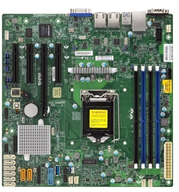 SuperMicro X11SSM-F Motherboard Mainboard 9.6" x 9.6" LGA 1151