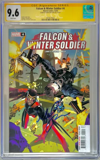 Sebastian Stan Signed CGC Signature Series Graded 9.6 Falcon & Winter Soldier #4