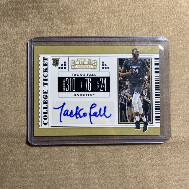 2019 Panini Contenders Draft Picks Tacko Fall Rookie Auto #118 UCF Knights