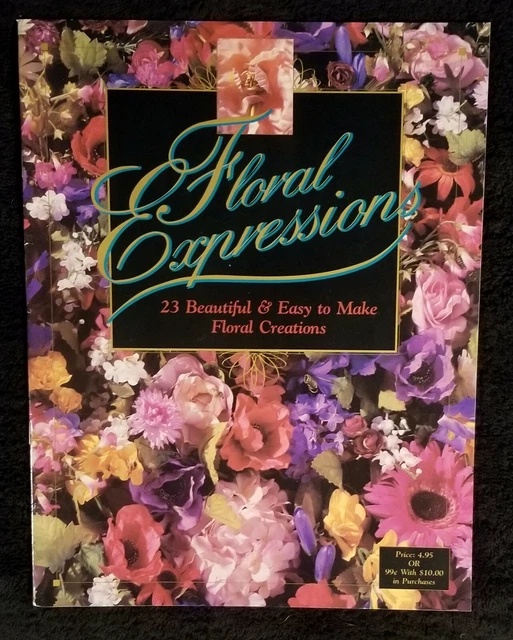 Folleto de expresiones de arreglos florales de colección 1995 de hobby lobby