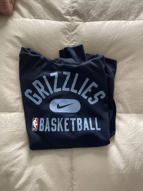 Nike NBA Memphis Grizzlies Player Issue Dri Fit Sleeveless Hoodie Men's Sz  Large