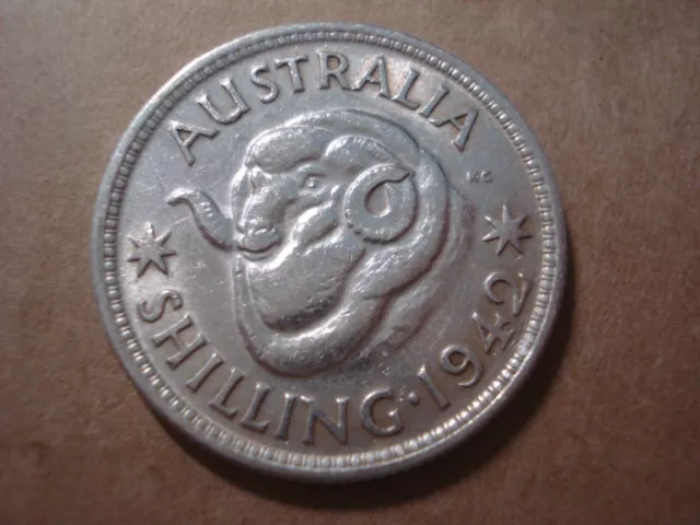 💰Deceased Estatae Australian 1942 Shilling Sterling Silver Coin High Grade 💰