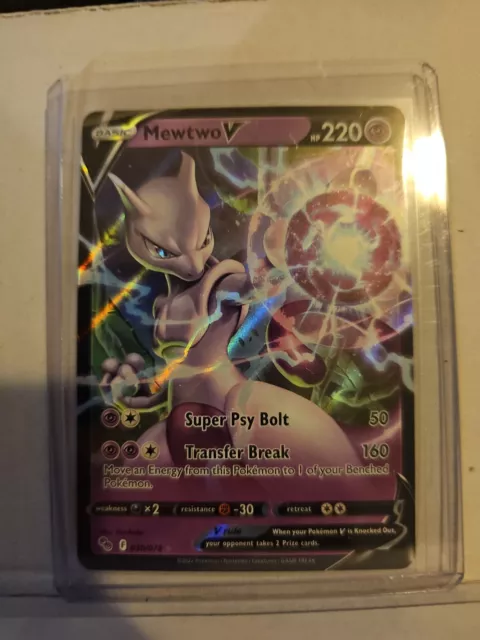 POKEMON TCG MEWTWO V 30/78 POKÉMON GO ULTRA RARE!!