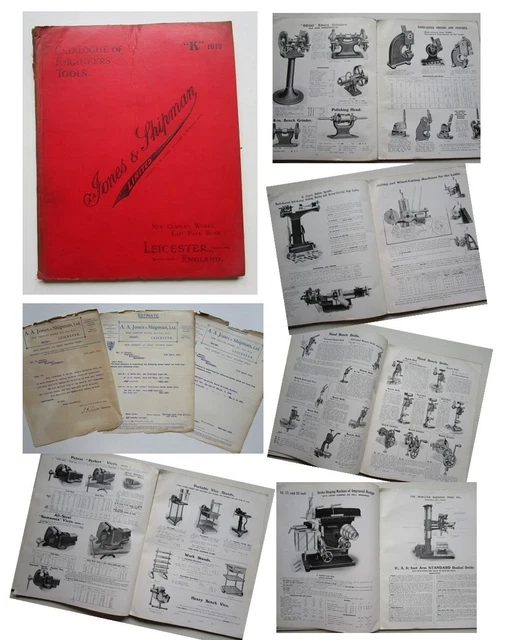 1912 INGENIEURE WERKZEUGE HANDELSKATALOG Öldosen RESTER Drehmaschinen Bohrmaschinen