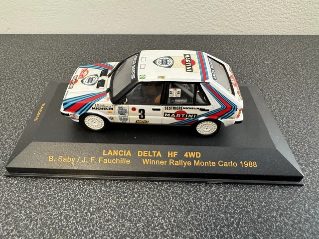Lancia Delta HF 4WD Diecast Model Car | 1988 Monte-Carlo