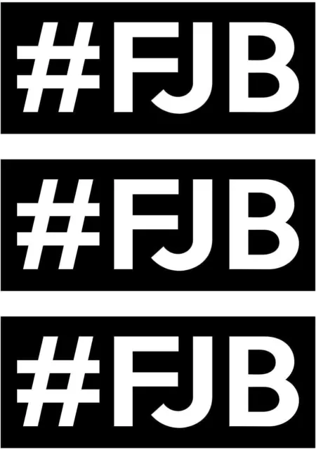 3#FJB Stickers Hard Hat Motorcycle Biker Helmet Stickers 1" X 3" Lets Go Brandon
