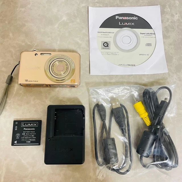 PANASONIC LUMIX DMC-FH7 Gold Compact Digital Camera [No English