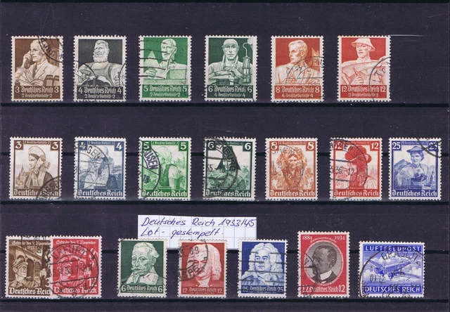 DR 1933/45 Lot, gestempelt
