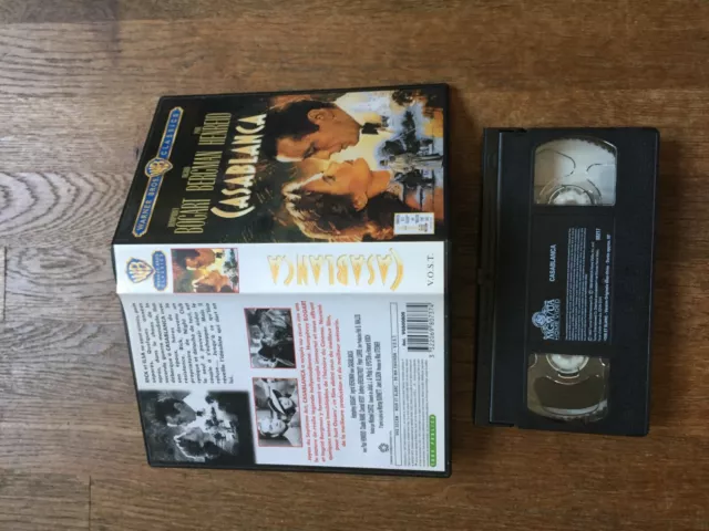 CASSETTE VIDEO VHS CINEMA casablanca humphrey bogart ingrid bergman classics