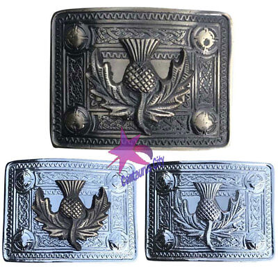 Cardo CC da Uomo Fibbia Cintura Kilt Celtico Cardo Simbolo Heritage Antico/Finitura 